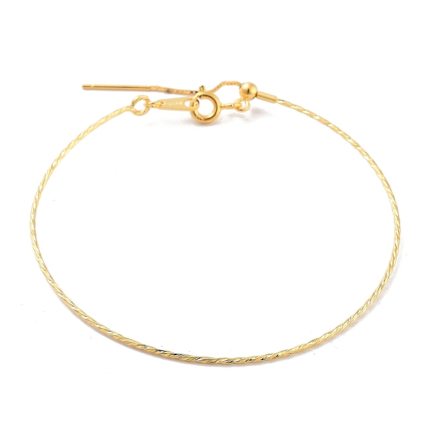 PandaHall 925 Sterling Silver Twist Round Bangles, with S925 Stamp, Real 18K Gold Plated, Inner Diameter: 2-1/8 inch(5.5cm) Sterling Silver
PandaHall 925 Sterling Silver Twist Round Bangles, with S925 Stamp, Real 18K Gold Plated, Inner Diameter: 2-1/8 inch(5.5cm) Sterling Silver