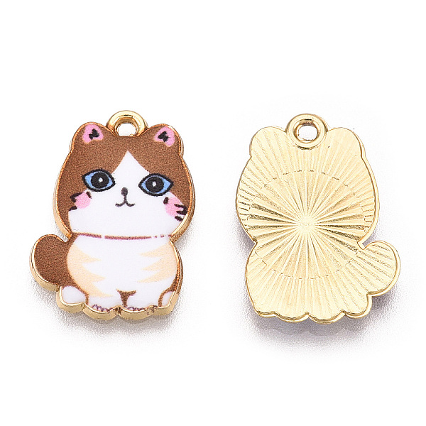 PandaHall Printed Alloy Pendants, Light Glod, Cat Charms, Peru, 21x14.5x1.5mm, Hole: 1.4mm Alloy Cat Shape Brown
PandaHall Printed Alloy Pendants, Light Glod, Cat Charms, Peru, 21x14.5x1.5mm, Hole: 1.4mm Alloy Cat Shape Brown