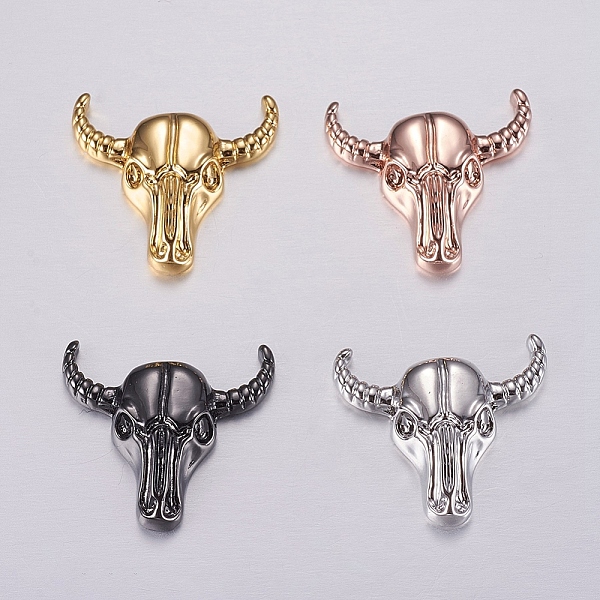 PandaHall Brass Beads, OX-Head, Mixed Color, 20.5x22x5mm, Hole: 2mm Brass Cattle Multicolor
PandaHall Brass Beads, OX-Head, Mixed Color, 20.5x22x5mm, Hole: 2mm Brass Cattle Multicolor