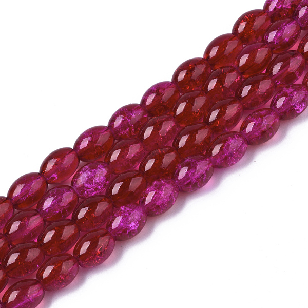 PandaHall Transparent Crackle Glass Beads Strands, Oval, FireBrick, 8x5.5~6mm, Hole: 1mm, about 100pcs/strand, 31.4 inch Glass Oval Red
PandaHall Transparent Crackle Glass Beads Strands, Oval, FireBrick, 8x5.5~6mm, Hole: 1mm, about 100pcs/strand, 31.4 inch Glass Oval Red