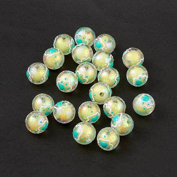 PandaHall UV Plating Rainbow Iridescent Acrylic Enamel Beads, Round with Cat Paw Print, Yellow, 15~16mm, Hole: 2.3mm Acrylic Round Yellow
PandaHall UV Plating Rainbow Iridescent Acrylic Enamel Beads, Round with Cat Paw Print, Yellow, 15~16mm, Hole: 2.3mm Acrylic Round Yellow