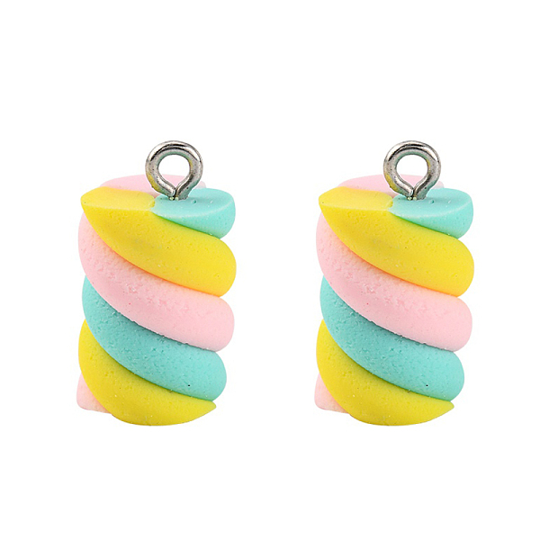 PandaHall Handmade Polymer Clay Charms, with Platinum Tone Iron Findings, Marshmallow, Colorful, 17~19x9~10x9~10mm, Hole: 2mm Polymer Clay...
PandaHall Handmade Polymer Clay Charms, with Platinum Tone Iron Findings, Marshmallow, Colorful, 17~19x9~10x9~10mm, Hole: 2mm Polymer Clay...