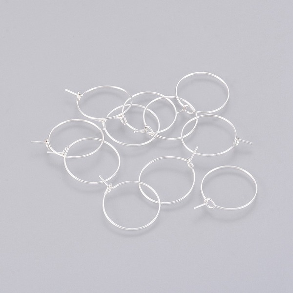 PandaHall Brass Wine Glass Charm Rings, Hoop Earrings Findings, Silver, 14x0.5mm, 24Gauge Brass
PandaHall Brass Wine Glass Charm Rings, Hoop Earrings Findings, Silver, 14x0.5mm, 24Gauge Brass