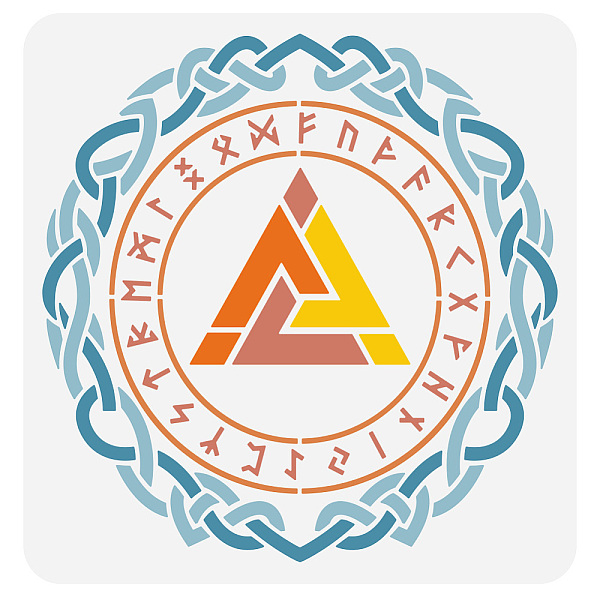PandaHall FINGERINSPIRE Triple Viking Symbol Painting Stencil 11.8x11.8 inch Norse Viking Valknut Stencil Reusable Viking Theme Craft...
PandaHall FINGERINSPIRE Triple Viking Symbol Painting Stencil 11.8x11.8 inch Norse Viking Valknut Stencil Reusable Viking Theme Craft...