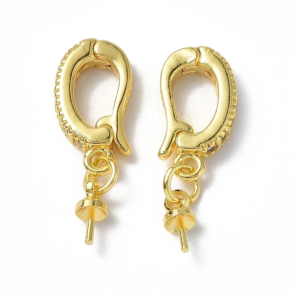 PandaHall Brass Crystal Rhinestone Fold Over Clasps, for Half Drilled Bead, Real 18K Gold Plated, 20mm, Clasps: 12.5x7x2.5mm, Pin: 0.6mm..., Clear
PandaHall Brass Crystal Rhinestone Fold Over Clasps, for Half Drilled Bead, Real 18K Gold Plated, 20mm, Clasps: 12.5x7x2.5mm, Pin: 0.6mm..., Clear