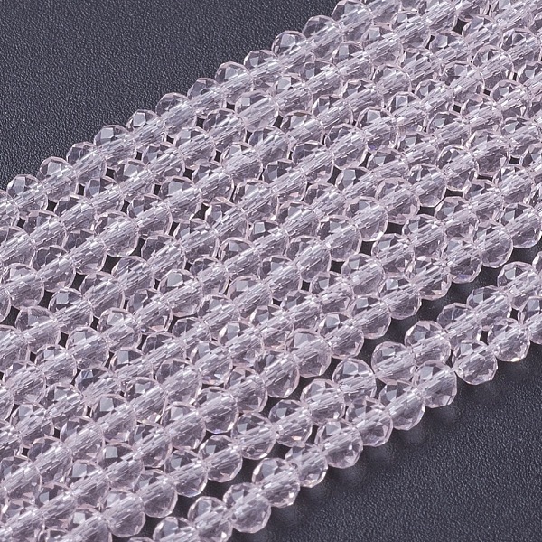 PandaHall Glass Beads Strands, Faceted, Rondelle, Misty Rose, 3x2~2.5mm, Hole: 0.5mm, about 160~165pcs/strand, 15~16inch Glass Rondelle Red
PandaHall Glass Beads Strands, Faceted, Rondelle, Misty Rose, 3x2~2.5mm, Hole: 0.5mm, about 160~165pcs/strand, 15~16inch Glass Rondelle Red
