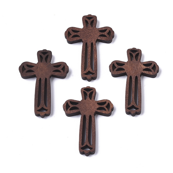 PandaHall Natural Wood Cabochons, Dyed, for Religion, Cross, Coconut Brown, 45.5x32x5mm Wood Cross Brown
PandaHall Natural Wood Cabochons, Dyed, for Religion, Cross, Coconut Brown, 45.5x32x5mm Wood Cross Brown