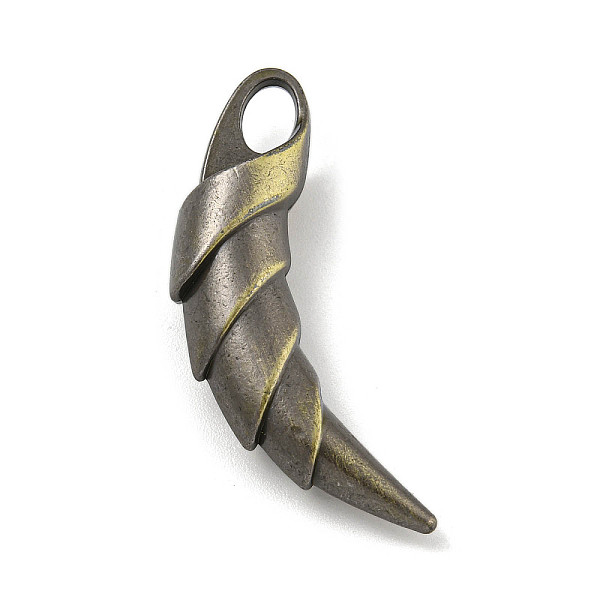 PandaHall Tibetan Style Alloy Pendants, Horn, Antique Bronze, 36.5x9~10x8.5mm, Hole: 4x6mm Alloy Horn
PandaHall Tibetan Style Alloy Pendants, Horn, Antique Bronze, 36.5x9~10x8.5mm, Hole: 4x6mm Alloy Horn
