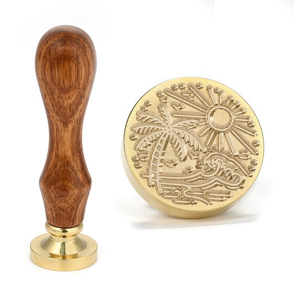 PandaHall Brass Retro Wax Sealing Stamp, with Wooden Handle for Post Decoration DIY Card Making, Tree Pattern, 90x25.5mm Brass Tree
PandaHall Brass Retro Wax Sealing Stamp, with Wooden Handle for Post Decoration DIY Card Making, Tree Pattern, 90x25.5mm Brass Tree