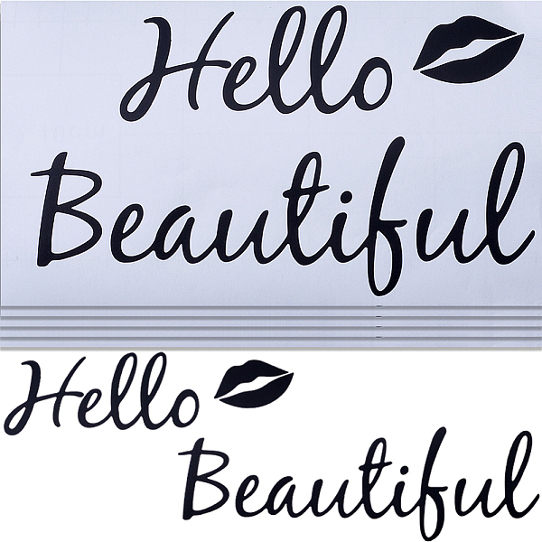 PandaHall PVC Decorative Sticker, Self Adhesive Wall Decorations, Rectangle with Word Hello Beautiful Pattern, Black, 224x134x0.2mm PVC Word...
PandaHall PVC Decorative Sticker, Self Adhesive Wall Decorations, Rectangle with Word Hello Beautiful Pattern, Black, 224x134x0.2mm PVC Word...