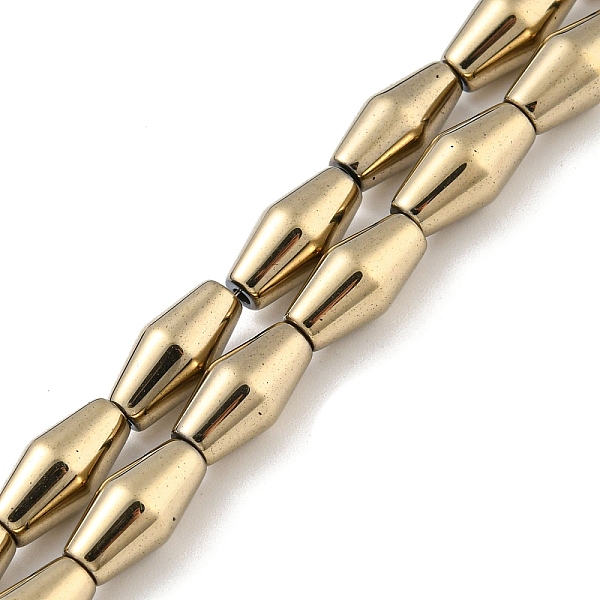 PandaHall Electroplated Synthetic Non-magnetic Hematite Beads Strands, Bicone, Light Gold Plated, 6.2~6.5x12~12.5mm, Hole: 1.4mm, about...
PandaHall Electroplated Synthetic Non-magnetic Hematite Beads Strands, Bicone, Light Gold Plated, 6.2~6.5x12~12.5mm, Hole: 1.4mm, about...