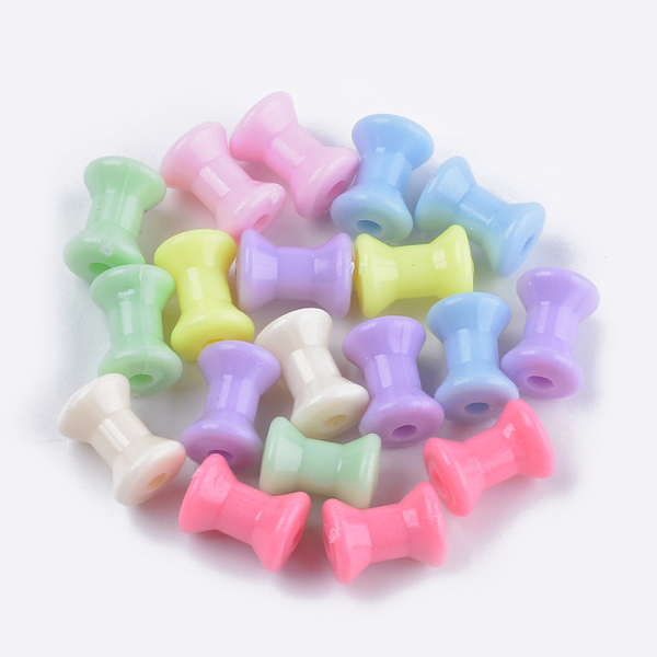 PandaHall Opaque Acrylic Beads, Diabolo, Mixed Color, 12x9mm, Hole: 2.5mm, about 1250pcs/500g Acrylic Others Multicolor
PandaHall Opaque Acrylic Beads, Diabolo, Mixed Color, 12x9mm, Hole: 2.5mm, about 1250pcs/500g Acrylic Others Multicolor