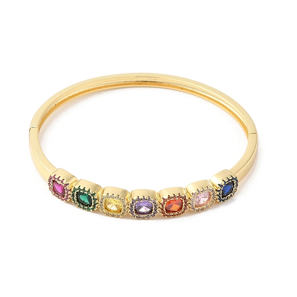 PandaHall Colorful Cubic Zirconia Square Hinged Bangle, Brass Jewelry for Women, Real 16K Gold Plated, Inner Diameter: 2-1/4x2 inch...
PandaHall Colorful Cubic Zirconia Square Hinged Bangle, Brass Jewelry for Women, Real 16K Gold Plated, Inner Diameter: 2-1/4x2 inch...