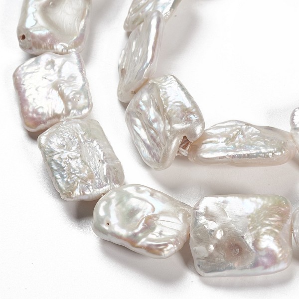 PandaHall Natural Baroque Pearl Keshi Pearl Beads Strands, Cultured Freshwater Pearl, Rectangle, Creamy White, 21~25x14~15x4~7mm, Hole...
PandaHall Natural Baroque Pearl Keshi Pearl Beads Strands, Cultured Freshwater Pearl, Rectangle, Creamy White, 21~25x14~15x4~7mm, Hole...