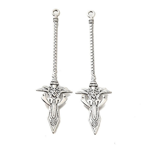 PandaHall Tibetan Style Alloy Big Pendants, Cadmium Free & Lead Free, Halberd Charm, Antique Silver, 70x19x3mm, Hole: 1.5mm, about...
PandaHall Tibetan Style Alloy Big Pendants, Cadmium Free & Lead Free, Halberd Charm, Antique Silver, 70x19x3mm, Hole: 1.5mm, about...