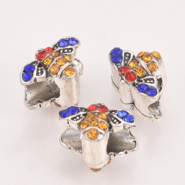 PandaHall Alloy Rhinestone European Beads, Large Hole Beads, Bee, Light Topaz, 13x9x9.5mm, Hole: 4.5mm Alloy+Rhinestone Bees Yellow
PandaHall Alloy Rhinestone European Beads, Large Hole Beads, Bee, Light Topaz, 13x9x9.5mm, Hole: 4.5mm Alloy+Rhinestone Bees Yellow