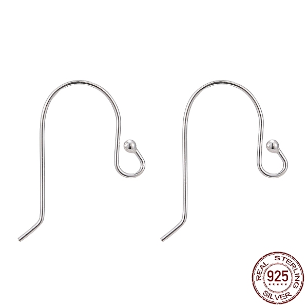 PandaHall 925 Sterling Silver Earring Hooks, Ear Wire, Silver, 17x10mm, Hole: 1.5mm, Pin: 0.5mm Sterling Silver
PandaHall 925 Sterling Silver Earring Hooks, Ear Wire, Silver, 17x10mm, Hole: 1.5mm, Pin: 0.5mm Sterling Silver