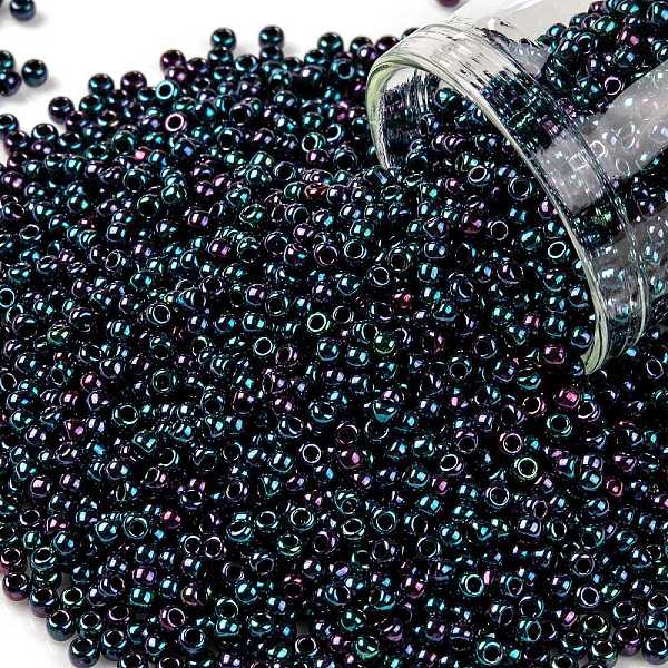PandaHall TOHO Round Seed Beads, Japanese Seed Beads, (505) High Metallic Dragonfly, 11/0, 2.2mm, Hole: 0.8mm, about 1110pcs/10g Glass Blue
PandaHall TOHO Round Seed Beads, Japanese Seed Beads, (505) High Metallic Dragonfly, 11/0, 2.2mm, Hole: 0.8mm, about 1110pcs/10g Glass Blue