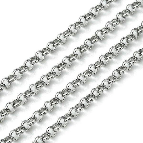 PandaHall 304 Stainless Steel Rolo Chains, Belcher Chain, Unwelded, Stainless Steel Color, 5x1.5mm 304 Stainless Steel
PandaHall 304 Stainless Steel Rolo Chains, Belcher Chain, Unwelded, Stainless Steel Color, 5x1.5mm 304 Stainless Steel