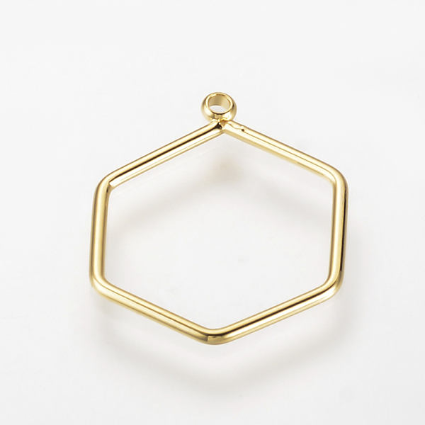 PandaHall Brass Pendants, Nickel Free, Real 18K Gold Plated, Hexagon, 18x14x1mm, Hole: 1mm Brass Hexagon
PandaHall Brass Pendants, Nickel Free, Real 18K Gold Plated, Hexagon, 18x14x1mm, Hole: 1mm Brass Hexagon