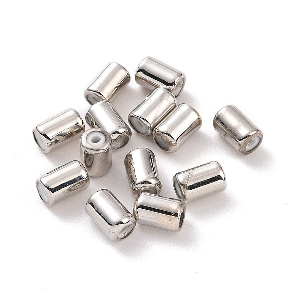 PandaHall Brass Beads, with Rubber, Slider Beads, Stopper Beads, Column, Platinum, 8x5mm, Hole: 2mm Brass Column
PandaHall Brass Beads, with Rubber, Slider Beads, Stopper Beads, Column, Platinum, 8x5mm, Hole: 2mm Brass Column