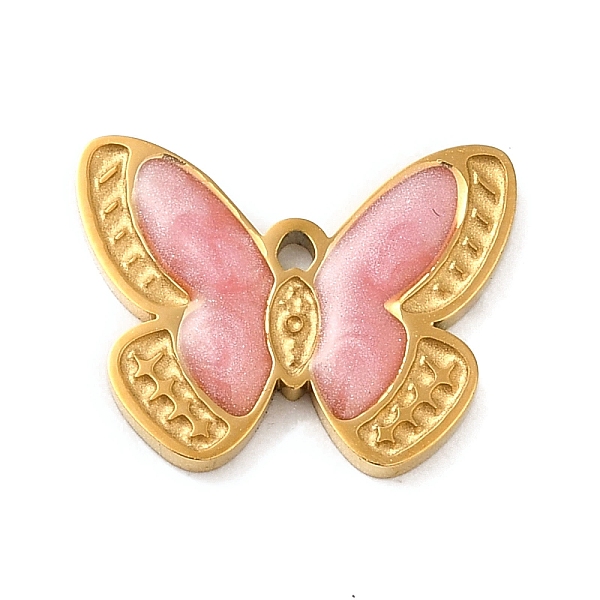 PandaHall Ion Plating(IP) 304 Stainless Steel Enamel Pendants, Laser Cut, Butterfly Charm, Real 18K Gold Plated, 11.5x15x1.5mm, Hole: 1mm...
PandaHall Ion Plating(IP) 304 Stainless Steel Enamel Pendants, Laser Cut, Butterfly Charm, Real 18K Gold Plated, 11.5x15x1.5mm, Hole: 1mm...