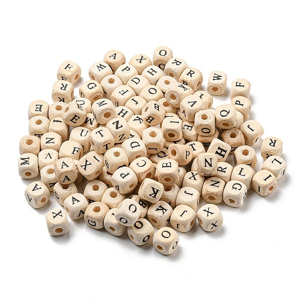 PandaHall Natural Wood Beads, Horizontal Hole, Undyed, Cube, Letter, 10x10x10mm, Hole: 3.5mm, about 2000pcs/1000g Maple Wood Letter
PandaHall Natural Wood Beads, Horizontal Hole, Undyed, Cube, Letter, 10x10x10mm, Hole: 3.5mm, about 2000pcs/1000g Maple Wood Letter