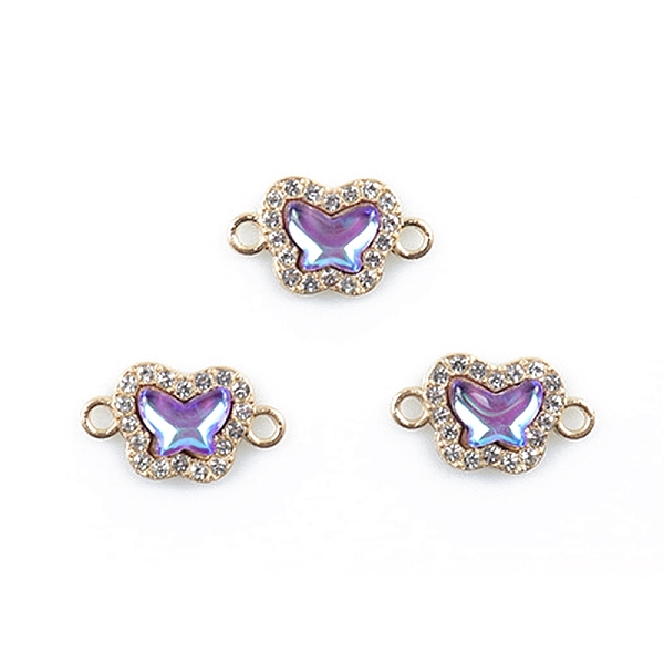 PandaHall Alloy Crystal Rhinestone Connector Charms, with Acrylic, Light Gold, Butterfly, Purple, 18x10.5mm, Hole: 2mm Alloy Butterfly...
PandaHall Alloy Crystal Rhinestone Connector Charms, with Acrylic, Light Gold, Butterfly, Purple, 18x10.5mm, Hole: 2mm Alloy Butterfly...