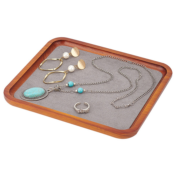PandaHall PH Jewelry Tray Solid Wood Jewelry Display Holder Showcase Jewelry Display Organizer Empty Plate for Rings Earrings Bracelets..., Silver
PandaHall PH Jewelry Tray Solid Wood Jewelry Display Holder Showcase Jewelry Display Organizer Empty Plate for Rings Earrings Bracelets..., Silver