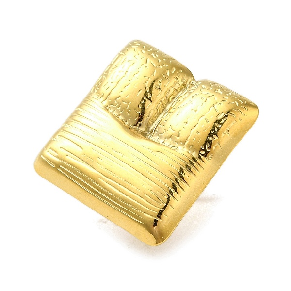 PandaHall Ion Plating(IP) 304 Stainless Steel Square Open Cuff Ring for Women, Real 18K Gold Plated, Adjustable 304 Stainless Steel Square
PandaHall Ion Plating(IP) 304 Stainless Steel Square Open Cuff Ring for Women, Real 18K Gold Plated, Adjustable 304 Stainless Steel Square