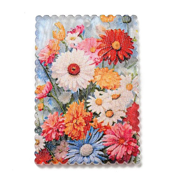 PandaHall Rectangle Acrylic Pendants, Flower, Red, 35.5x24.5x2.5mm, Hole: 1.6mm Acrylic Rectangle Red
PandaHall Rectangle Acrylic Pendants, Flower, Red, 35.5x24.5x2.5mm, Hole: 1.6mm Acrylic Rectangle Red