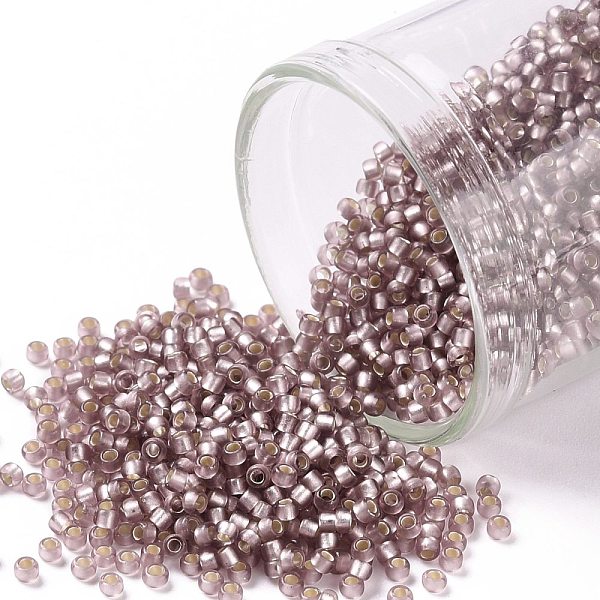 PandaHall TOHO Round Seed Beads, Japanese Seed Beads, (26F) Silver Lined Frost Light Amethyst, 15/0, 1.5mm, Hole: 0.7mm, about 15000pcs/50g..., Purple
PandaHall TOHO Round Seed Beads, Japanese Seed Beads, (26F) Silver Lined Frost Light Amethyst, 15/0, 1.5mm, Hole: 0.7mm, about 15000pcs/50g..., Purple