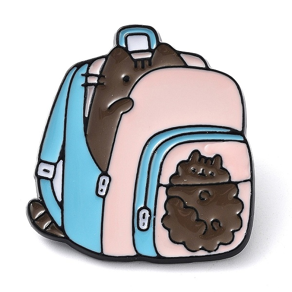 PandaHall Black Zinc Alloy Brooches, Cat Enamel Pins, Backpack, 30.5x28.5x2mm Alloy+Enamel Bag
PandaHall Black Zinc Alloy Brooches, Cat Enamel Pins, Backpack, 30.5x28.5x2mm Alloy+Enamel Bag