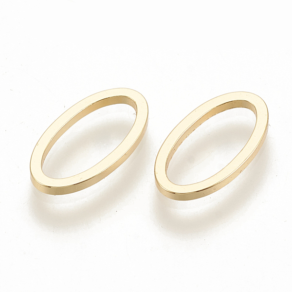 PandaHall Brass Linking Rings, Oval Ring, Nickel Free, Real 18K Gold Plated, 13x7x1mm, inner measure: 11x3mm Brass Oval
PandaHall Brass Linking Rings, Oval Ring, Nickel Free, Real 18K Gold Plated, 13x7x1mm, inner measure: 11x3mm Brass Oval