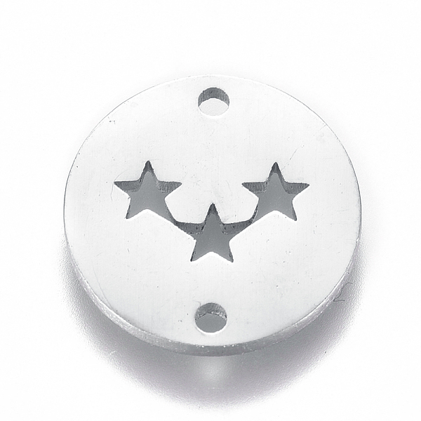 PandaHall 304 Stainless Steel Links connectors, Flat Round with Star, Stainless Steel Color, 12x1mm, Hole: 1.2mm 304 Stainless Steel Flat...
PandaHall 304 Stainless Steel Links connectors, Flat Round with Star, Stainless Steel Color, 12x1mm, Hole: 1.2mm 304 Stainless Steel Flat...