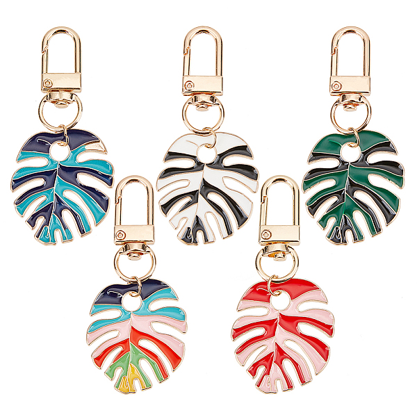 PandaHall ARRICRAFT 5Pcs 5 Colors Monstera Leaf Enamel Pendant Decorations, with Light Gold Tone Alloy Clasp, Mixed Color, 67mm, Monstera..., Multicolor
PandaHall ARRICRAFT 5Pcs 5 Colors Monstera Leaf Enamel Pendant Decorations, with Light Gold Tone Alloy Clasp, Mixed Color, 67mm, Monstera..., Multicolor