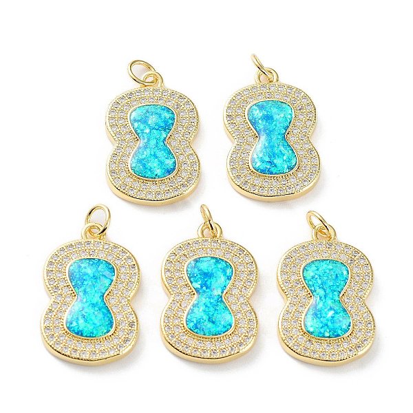 PandaHall Rack Plating Brass Micro Pave Cubic Zirconia Pendants, Synthetic Opal Gourd Charms with Jump Ring, Cadmium Free & Lead Free..., Cyan
PandaHall Rack Plating Brass Micro Pave Cubic Zirconia Pendants, Synthetic Opal Gourd Charms with Jump Ring, Cadmium Free & Lead Free..., Cyan