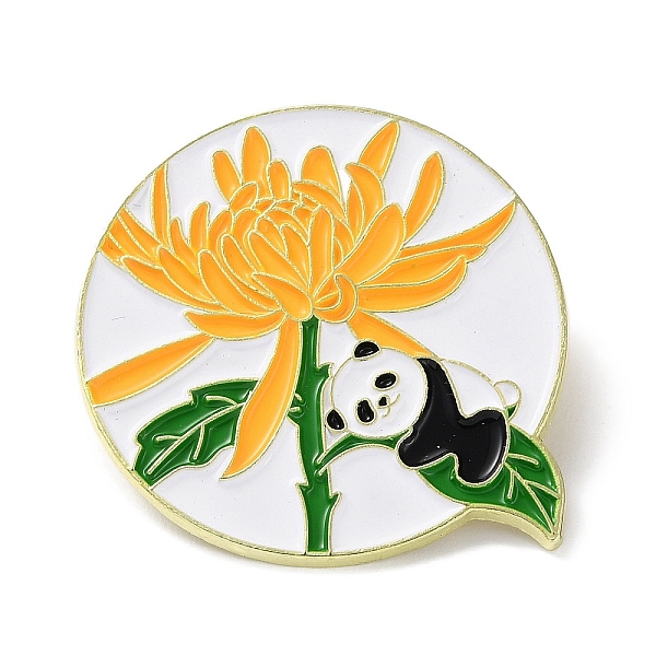 PandaHall Panda with Chrysanthemum Enamel Pins, Golden Zinc Alloy Cartoon Badge for Backpack Clothes, Orange, 38x35x1.5mm Alloy+Enamel...
PandaHall Panda with Chrysanthemum Enamel Pins, Golden Zinc Alloy Cartoon Badge for Backpack Clothes, Orange, 38x35x1.5mm Alloy+Enamel...