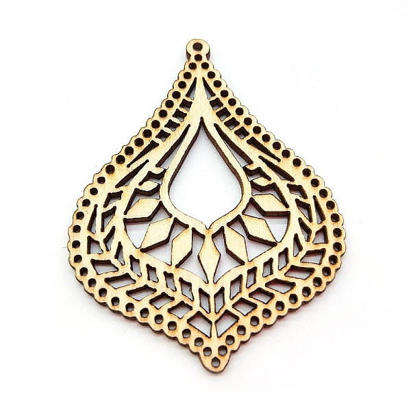 PandaHall Maple Wood Pendants, Hollow, Teardrop, BurlyWood, 68x51x2mm, Hole: 2mm Wood Teardrop Orange
PandaHall Maple Wood Pendants, Hollow, Teardrop, BurlyWood, 68x51x2mm, Hole: 2mm Wood Teardrop Orange