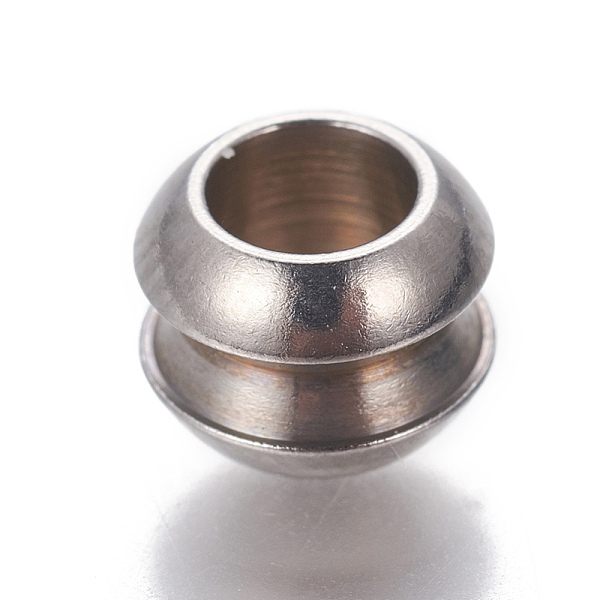 PandaHall 201 Stainless Steel European Beads, Grooved, Large Hole Beads, Rondelle, Stainless Steel Color, 7x5mm, Hole: 4mm 201 Stainless...
PandaHall 201 Stainless Steel European Beads, Grooved, Large Hole Beads, Rondelle, Stainless Steel Color, 7x5mm, Hole: 4mm 201 Stainless...