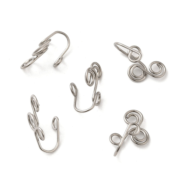 PandaHall 316 Surgical Stainless Steel Clip on Nose Rings, Nose Cuff Non Piercing Jewelry, Stainless Steel Color, 19x10.5x8mm 316 Surgical...
PandaHall 316 Surgical Stainless Steel Clip on Nose Rings, Nose Cuff Non Piercing Jewelry, Stainless Steel Color, 19x10.5x8mm 316 Surgical...