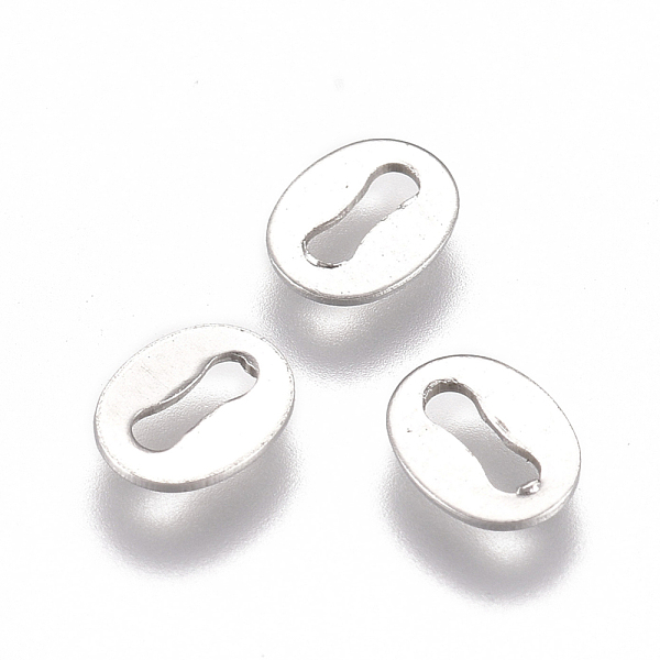PandaHall 304 Stainless Steel Slice Chain Tabs, Chain Extender Connectors, Oval, Stainless Steel Color, 5x4x0.5mm, Hole: 1x3.5mm 304...
PandaHall 304 Stainless Steel Slice Chain Tabs, Chain Extender Connectors, Oval, Stainless Steel Color, 5x4x0.5mm, Hole: 1x3.5mm 304...