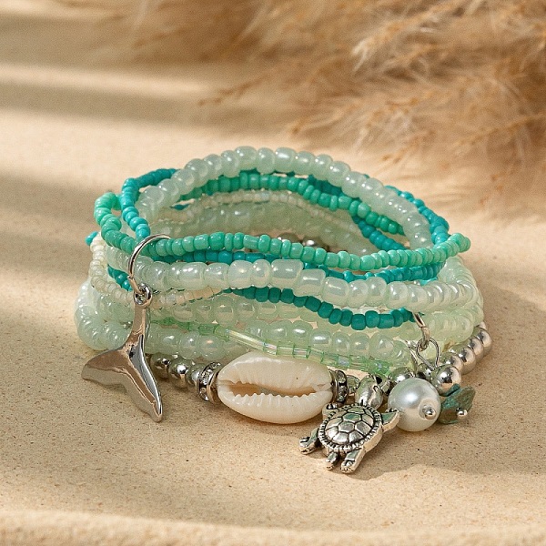 PandaHall Bohemian Glass Beaded Stretch Bracelet Sets, Stackable Charm Bracelets for Women Glass
PandaHall Bohemian Glass Beaded Stretch Bracelet Sets, Stackable Charm Bracelets for Women Glass