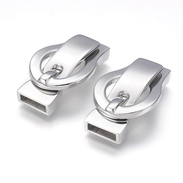 PandaHall 304 Stainless Steel Magnetic Clasps with Glue-in Ends, Rectangle, Stainless Steel Color, 35x21x7.5mm, Hole: 3x10mm 304 Stainless...
PandaHall 304 Stainless Steel Magnetic Clasps with Glue-in Ends, Rectangle, Stainless Steel Color, 35x21x7.5mm, Hole: 3x10mm 304 Stainless...