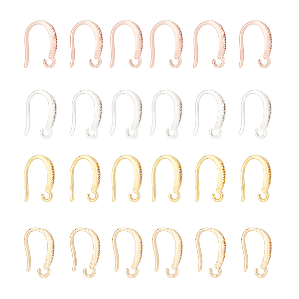 PandaHall arricraft 24 Pcs Zirconia Ear Hooks, 4 Colors Brass Micro Pave Ear Wire with Clear Cubic Rhinestone Earring Hooks with Horizontal...
PandaHall arricraft 24 Pcs Zirconia Ear Hooks, 4 Colors Brass Micro Pave Ear Wire with Clear Cubic Rhinestone Earring Hooks with Horizontal...