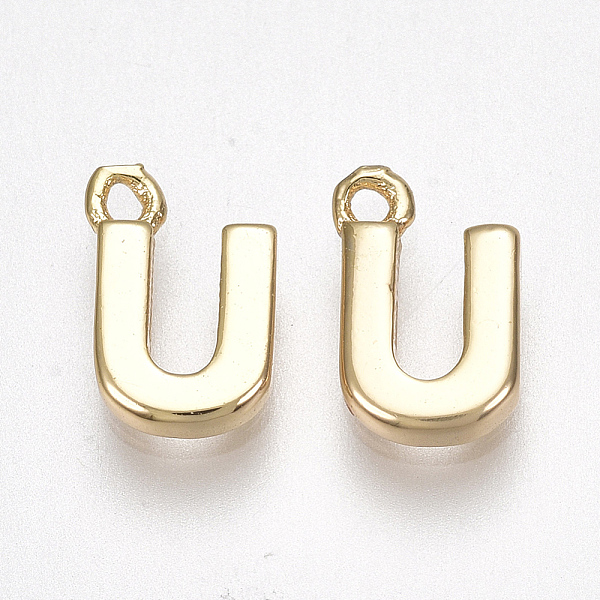 PandaHall Brass Charms, Letter, Real 18K Gold Plated, Letter.U, 8.5x5.5x1.5mm, Hole: 0.8mm Brass Letter
PandaHall Brass Charms, Letter, Real 18K Gold Plated, Letter.U, 8.5x5.5x1.5mm, Hole: 0.8mm Brass Letter