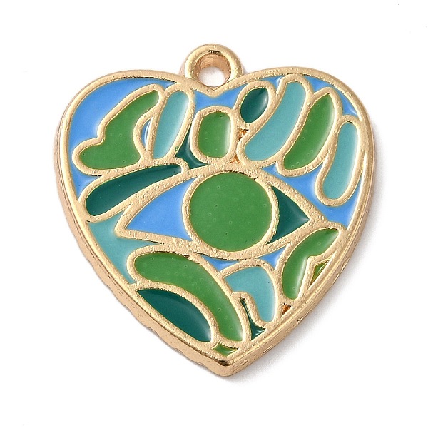 PandaHall Zinc Alloy Enamel Pendants, Golden, Heart Charm, Green, 27x25x2mm, Hole: 3mm Alloy+Enamel Heart Green
PandaHall Zinc Alloy Enamel Pendants, Golden, Heart Charm, Green, 27x25x2mm, Hole: 3mm Alloy+Enamel Heart Green