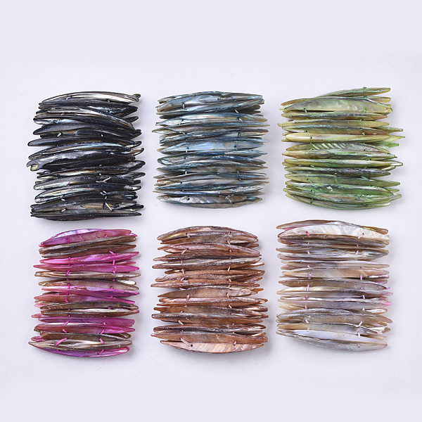 PandaHall Freshwater Shell Beaded Stretch Bracelets, Dyed, Strip, Mixed Color, 1-7/8 inch~2-1/8 inch(4.7~5.4cm) Shell Multicolor
PandaHall Freshwater Shell Beaded Stretch Bracelets, Dyed, Strip, Mixed Color, 1-7/8 inch~2-1/8 inch(4.7~5.4cm) Shell Multicolor