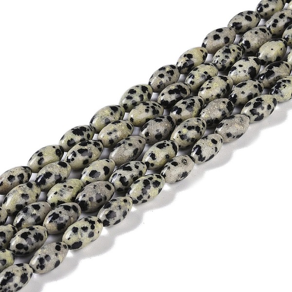 PandaHall Natural Dalmatian Jasper Beads Strands, Oval, 12x6mm, Hole: 0.9mm, about 33~34pcs/strand, 15.55''~15.94''(39.5~40.5cm) Dalmatian...
PandaHall Natural Dalmatian Jasper Beads Strands, Oval, 12x6mm, Hole: 0.9mm, about 33~34pcs/strand, 15.55''~15.94''(39.5~40.5cm) Dalmatian...