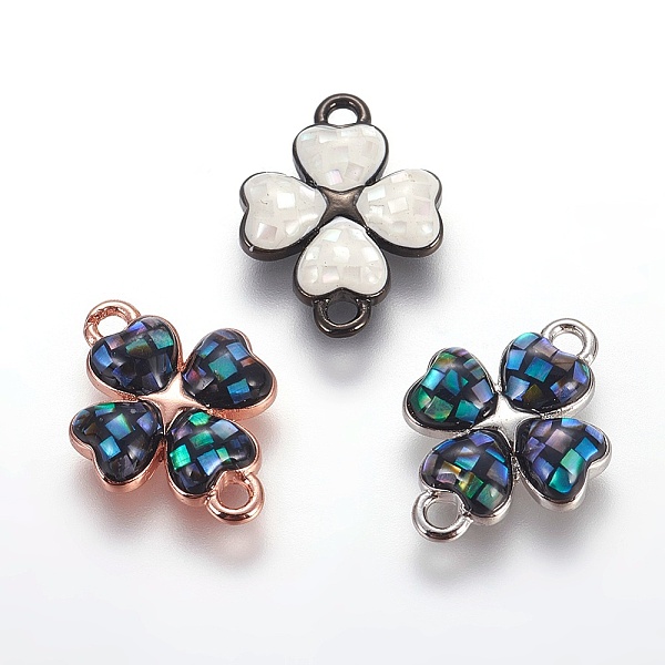 PandaHall Brass Enamel Links connectors, with Freshwater Shell, Four Leaf Clover, Mixed Color, 16.5x12x2.5mm, Hole: 1.5mm Brass+Enamel..., Multicolor
PandaHall Brass Enamel Links connectors, with Freshwater Shell, Four Leaf Clover, Mixed Color, 16.5x12x2.5mm, Hole: 1.5mm Brass+Enamel..., Multicolor
